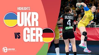 Ukraine vs Germany | HIGHLIGHTS | Round 5 | Women's EHF EURO 2024 Qualifiers