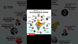 Richest Indian Billionaires by State 2025 | Mukesh Ambani, Adani, Shiv Nadar