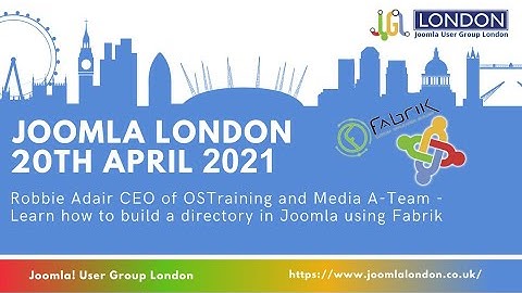 Robbie Adair demos using Joomla and Fabrik to build an online directory or basic web application.