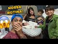NOSSA ROTINA COM 3 FILHOS EM CASA