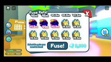 what happens when you fuse 7 Golden Cyber Fox (Pet Simulator X)