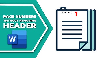 How to add page numbers in word without removing header