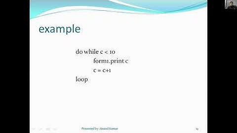 VB 6 unit 3 looping statement