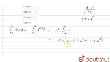 Let `sum_(k=1)^(10)f(a+k)=16(2^(10)-1),` where the function f satisfies `f(x+y)=f(x)f(y)`