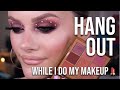 CHATTING ABOUT TEA &amp; DOING MY MAKEUP // HUDA BEAUTY MEDIUM NUDE OBSESSIONS