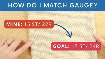 How to Get Gauge for a Knitting Pattern | Knit a Swatch and Adjust It