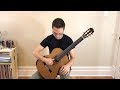 Lesson: Right Hand Open String Exercises with p, i, m, a (No. 20-35) for Classical Guitar