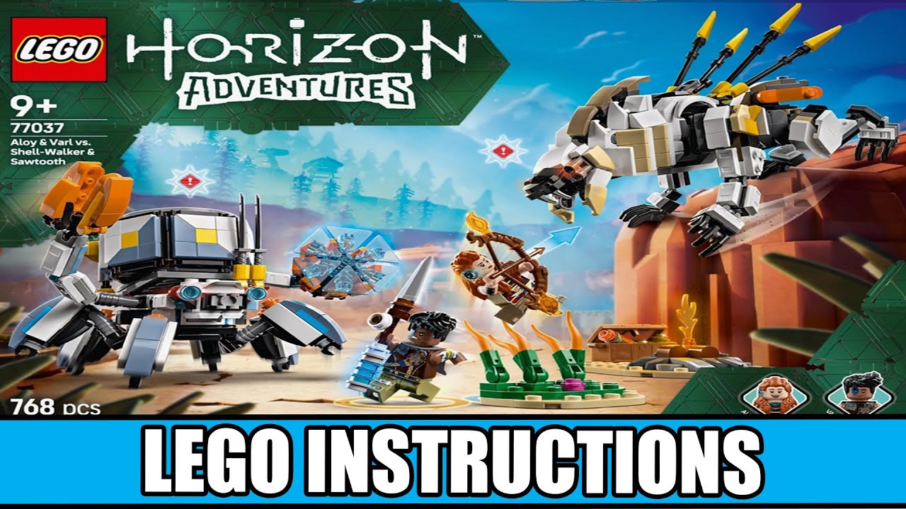 LEGO Instructions - Horizon - 77037 - Aloy & Varl vs. Shell-Walker