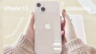 🍎iPhone 13 pink unboxing with apple case✨