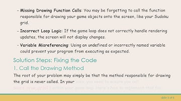 Fixing the Pygame Blank Screen Issue in Your Sudoku Solver