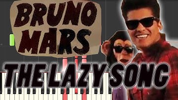 [How To Play] Bruno Mars   Lazy Song [Piano Tutorial]