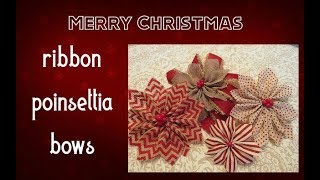 Creating Handmade Ribbon Poinsettia Bows