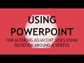 Using Powerpoint to create rotation around a vertex designs