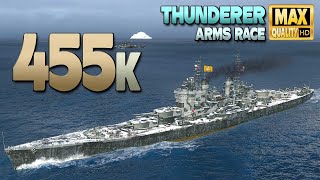 линкор Громовержец, вторая по величине игра за всю историю - World of Warships