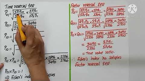 Class12|BM73| Ex9.2-17,19to22 |How to check time reversal test & factor reversal test| C.L.I