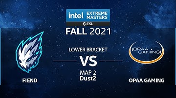 CS:GO - OPAA Gaming vs. Fiend [Dust2] Map 2 - IEM Fall Closed Qualifiers 2021 - EU