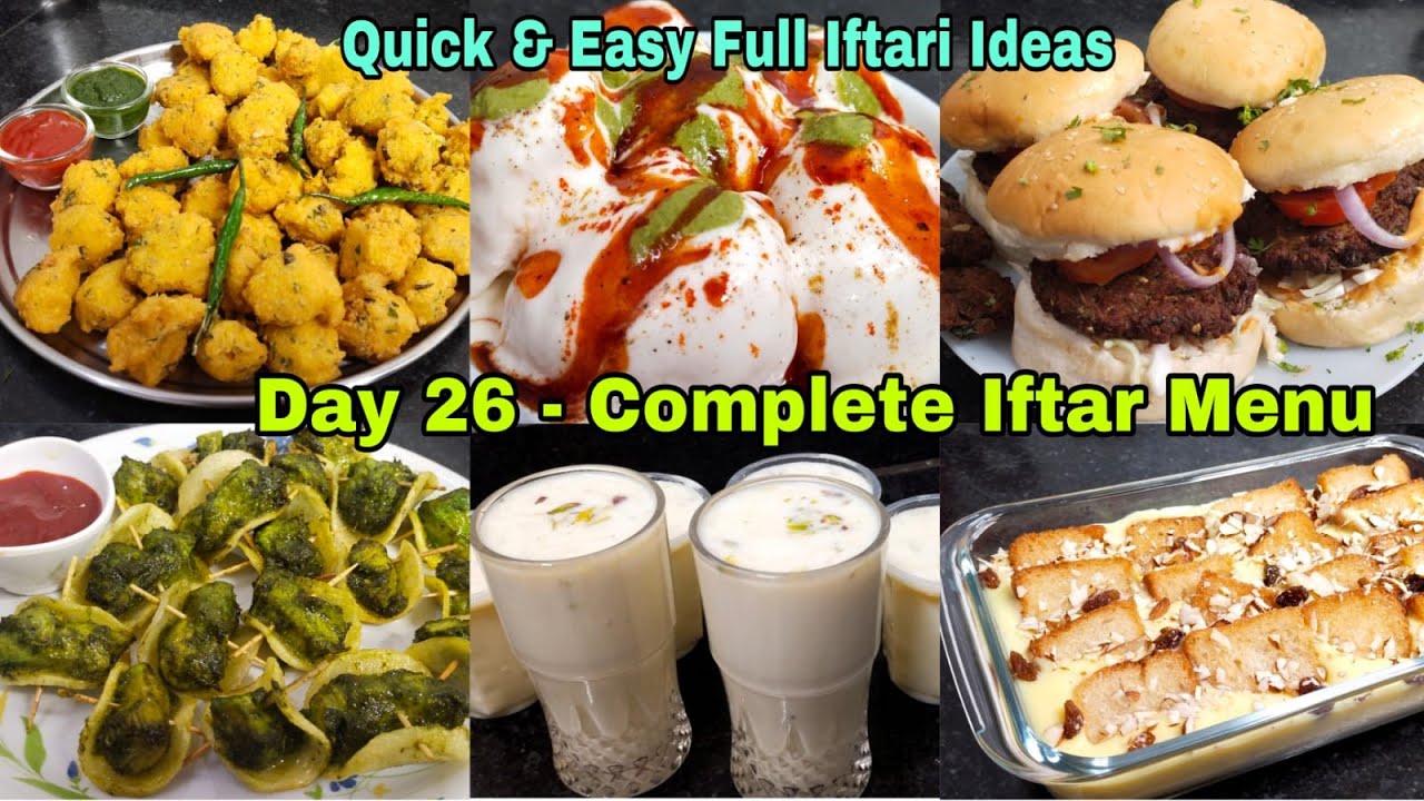 Day 26 Complete Iftar Menu | Iftar Recipes | Iftar Party Ideas | Ramzan Special Recipes