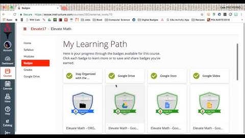 Tracking your Earned Badges inside Canvas