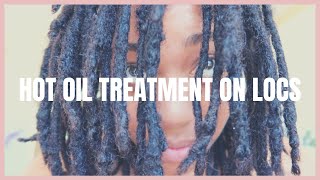 Hot Oil Treatment on 21 Month Old Locs | Deep Moisture for Locs