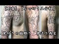 【彫喜】『五分袖』見切りの筋彫り 早送り再生 刺青 入墨 TATTOO