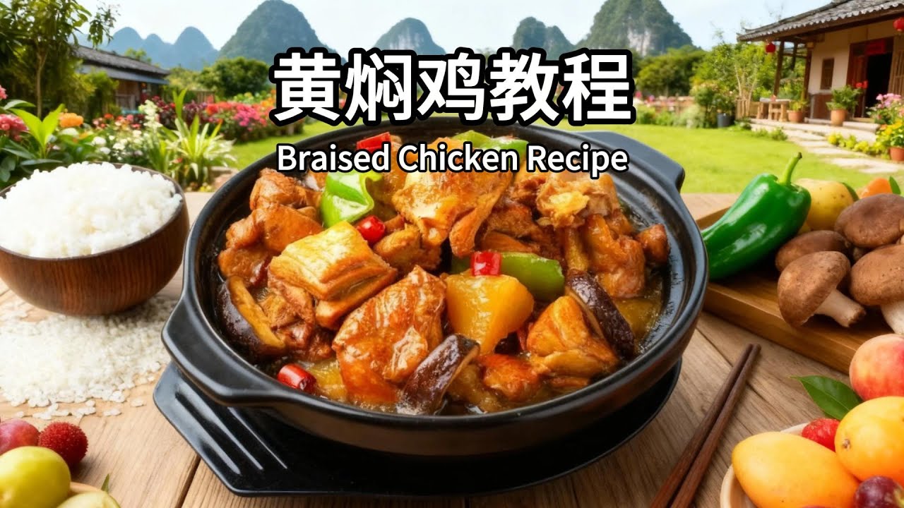 黄焖鸡正宗做法教学｜鸡肉嫩滑不柴，酱香浓郁的关键技巧全公开