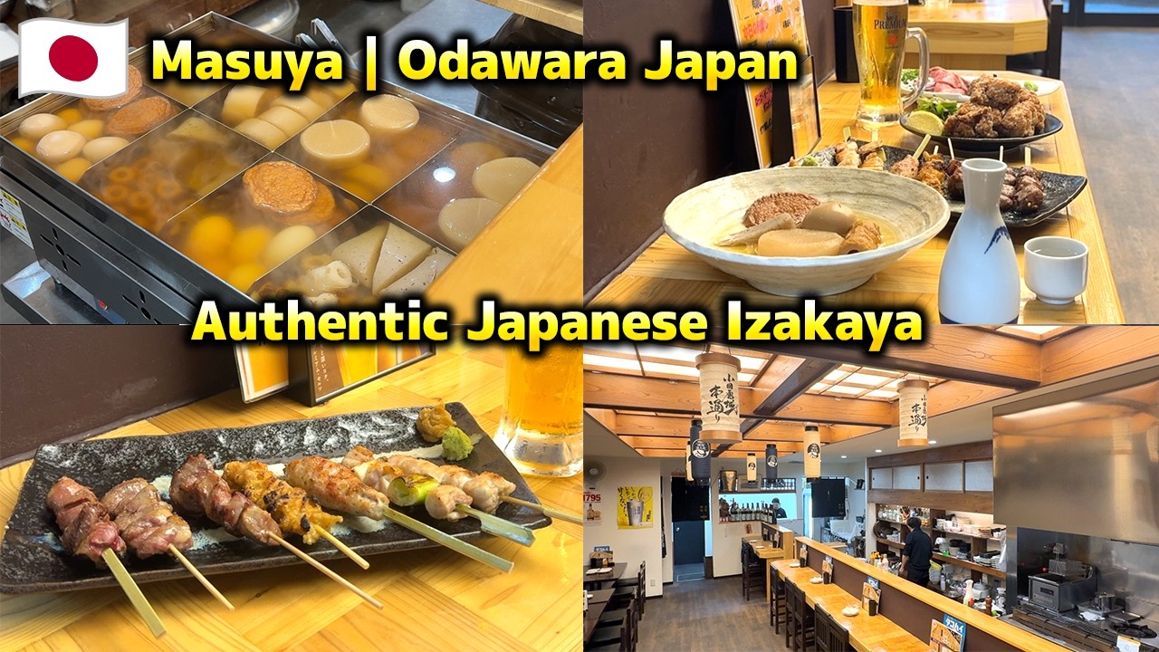 Authentic Japanese Izakaya Under the Station | Yakitori & Oden at Masuya, Odawara