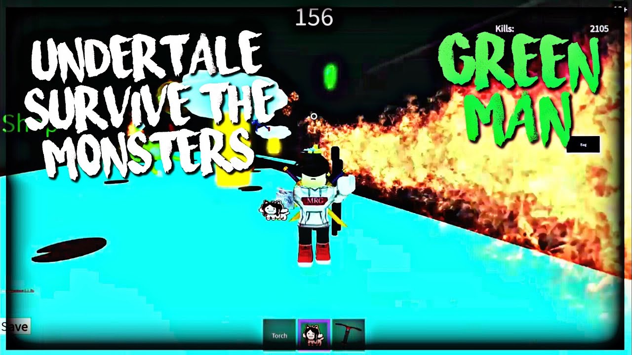 Roblox Undertale Survive The Monsters Green Man Level 120 Youtube - roblox undertale survive the monsters underplayer youtube