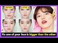 Just 1 step!! Get rid of fat on one side, uneven cheeks, uneven face shape, fix facial asymmetry.