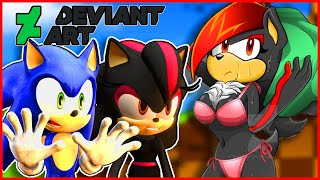 Sonic And Shadina Go on Deviantart!