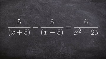 Solving an equation with binomial denominators