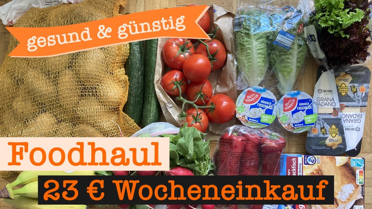 Food Haul 23 € & Food Diary | gesund, günstig & sparsam kochen mit dem Cosori Airfryer