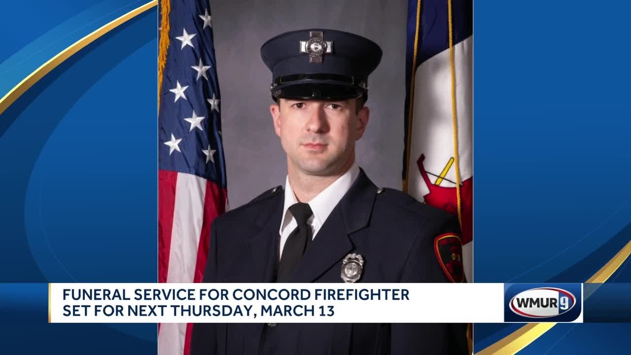 Funeral service for Concord firefighter set for March 13 - YouTube