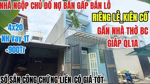 Nhà Ngộp_Chủ Chịu Lỗ Bán Nhanh (4x20) Có 900Tr Mua Ngay, NH Cho Vay 1Tỷ | nhà giá rẻ bình chánh |