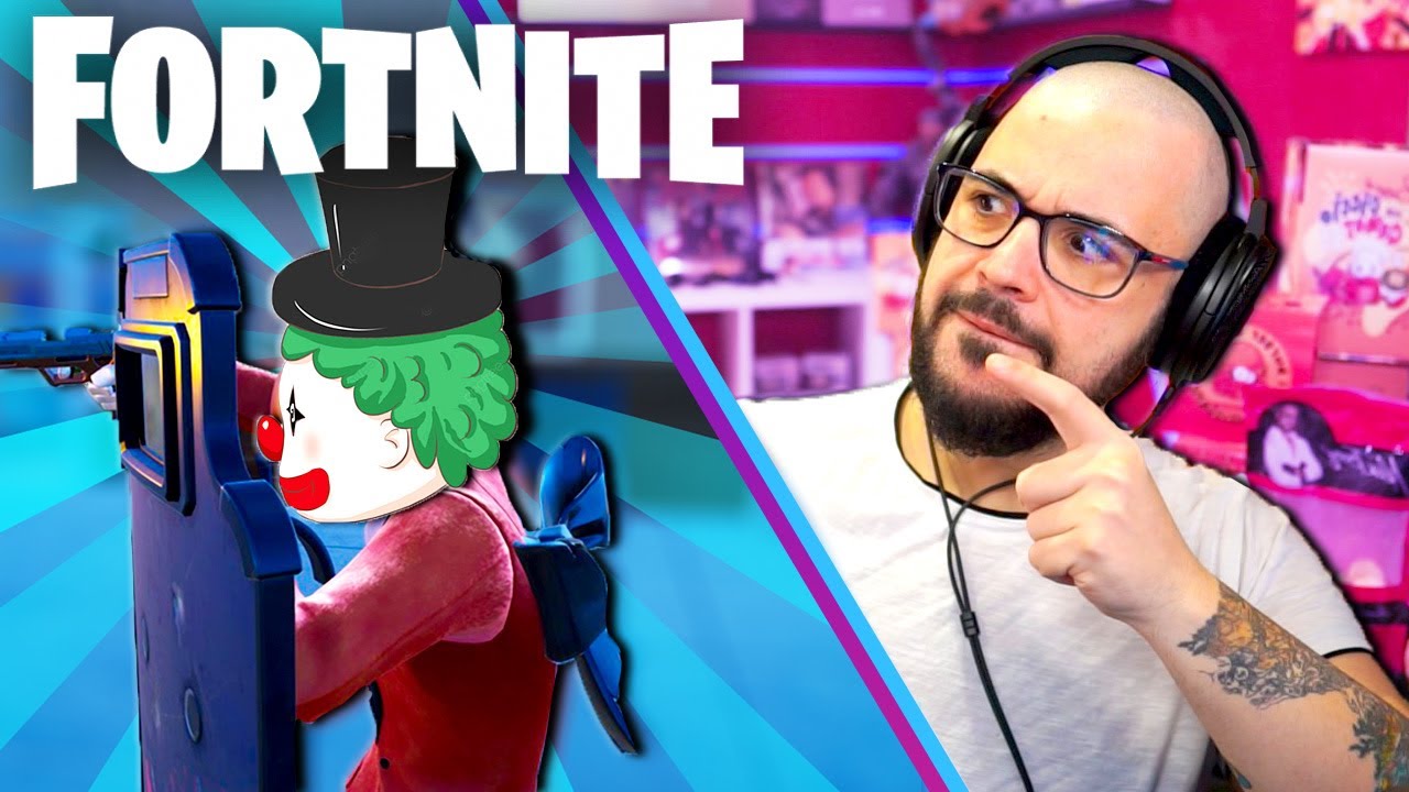 il Pagliaccio sta con lo scudo in END GAME - FORTNITE