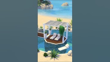 Modern Round Pool Idea in Sims 4 #shorts #thesims4 #sims4 #sims4build #game