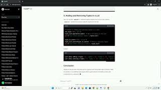 python for tuple in list