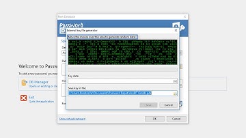 Create a new password database