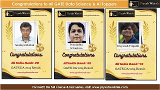 GATE Data Science 2024 Result | Toppers & Cut Off | gatedatascience gateda gatedatascienceandAI