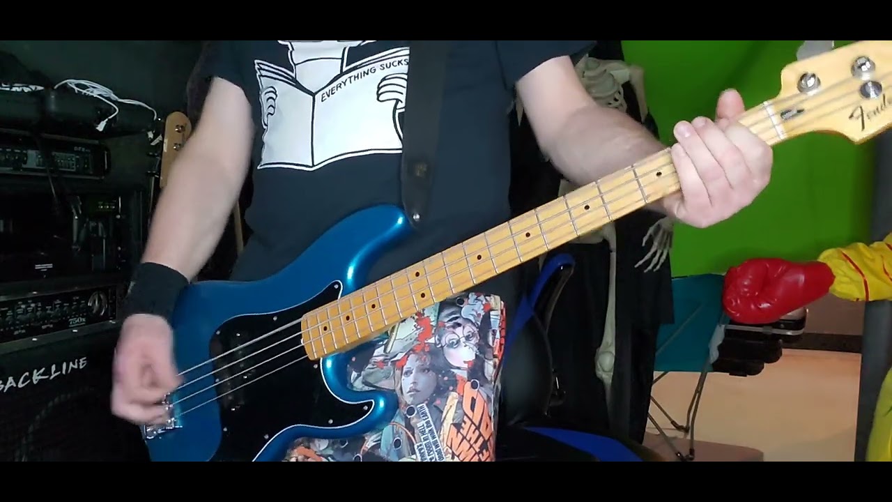Rise Against--House on Fire bass cover/play along 