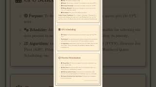 Process Management: Concepts of Processes and Threads, Process States, CPU Scheduling Algorithm...