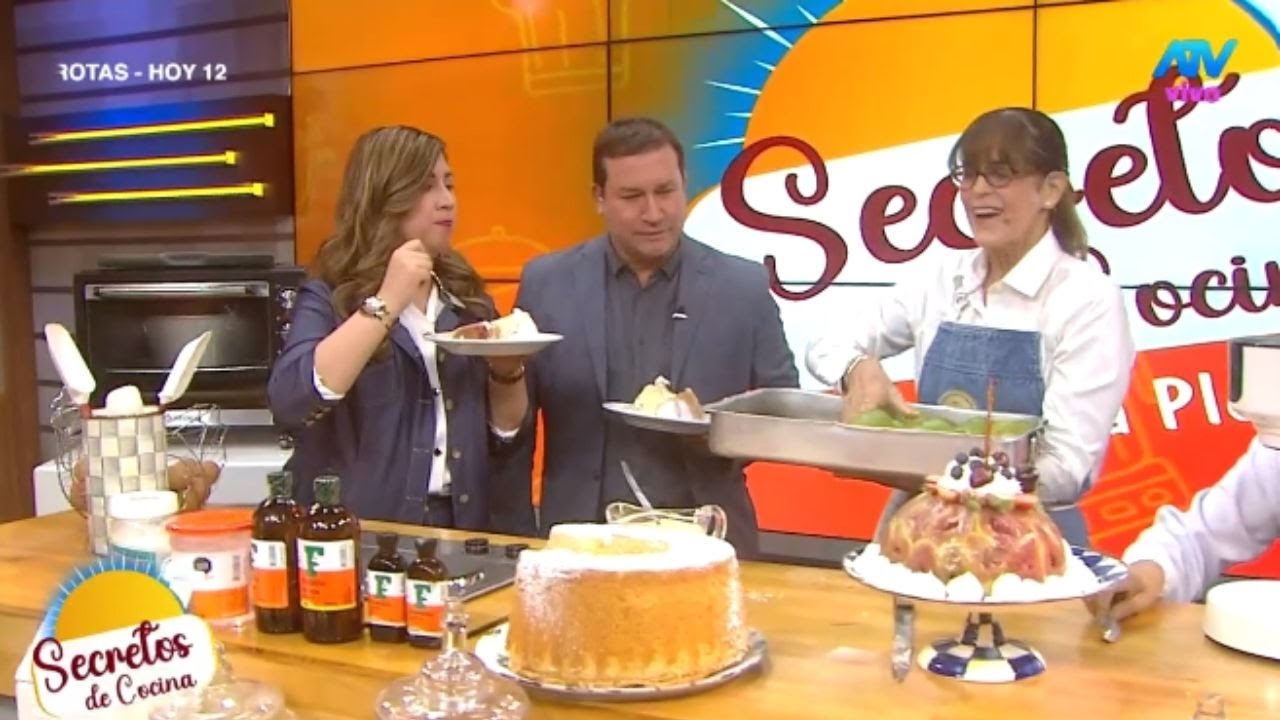 'Secretos de cocina': Sandra Plevisani y su receta para preparar un chiffon de vainilla perfecto