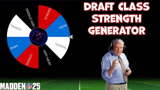Madden 25 Draft Class Strength Generator