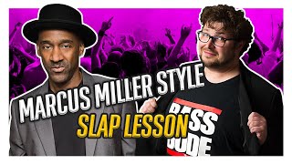 Marcus Miller SLAP BASS technique explained ! Electric Bass Lesson by Federico Malaman