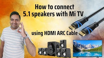 How to connect speakers with Xiaomi Mi tv with hdmi arc cable | Zebronics Zeb bt8591rucf