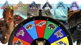 Spin Wheel to Tame ARK Dinos From Every Map then We Fight