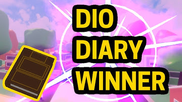 DIO DIARY WINNER | A Bizzare Day