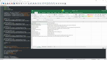 Python 2.7 - Excel File Reading and Writing Tutorial: Random Meal Planner