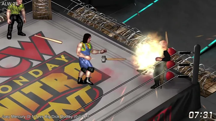 Fire Pro - Joey Mercury vs Big Dick Dudley II