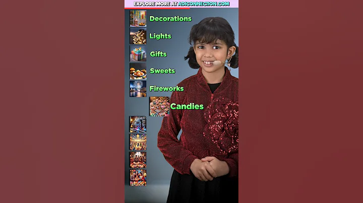 10 Festival Words 🎁 in English | kids English Vocabulary | Adi Connection #shorts