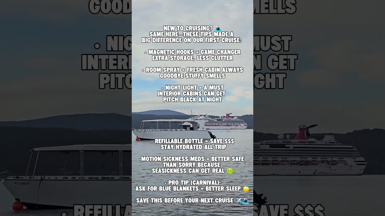 New to cruising? Save this for a smoother, more fun cruise! #cruiselife #carnivalcruise #cruisehacks